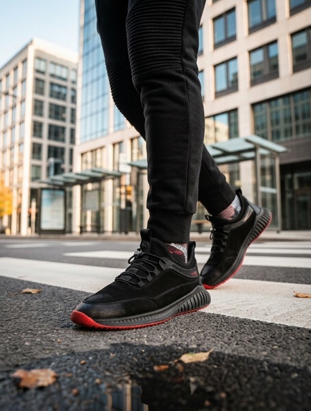Sneakers (Кросівки)   М чорний нубук F8121N-B442 Black Cosottinni