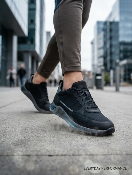 Sneakers (Кросівки) М чорний шкіра D-3225C Black Conhpol