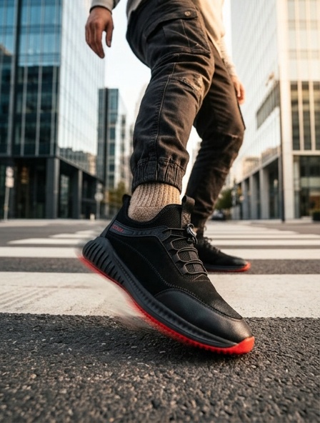 Sneakers (Кросівки)   М чорний нубук F8121N-B442 Black Cosottinni
