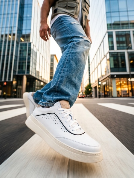 Sneakers (Кросівки) М білий шкіра D-2915S White Conhpol