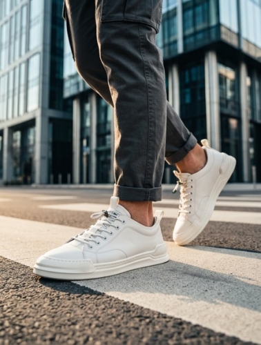 SPORTS SHOES ( КРОСІВКИ)  М білий шкіра FD8967N-J23 White Cosottinni