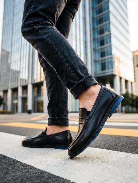 Loafers (Лофери) М чорний шкіра 2055AN-0706 Black Cosottinni