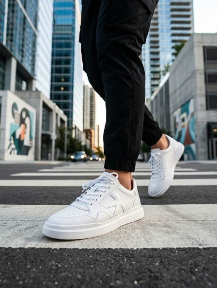  Sneakers (Кросівки) М білий шкіра 4207825 KADAR