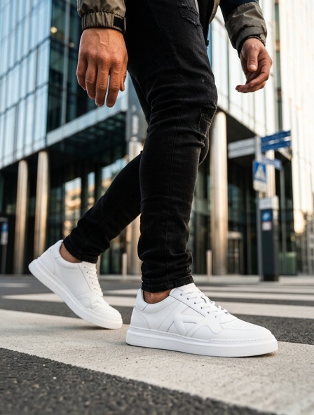  Sneakers (Кросівки) М білий шкіра 4207825 KADAR