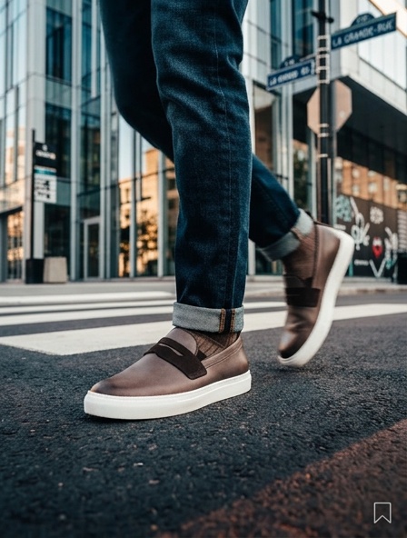 Loafers (Лофери) М беж шкіра 3302S Beige Conhpol