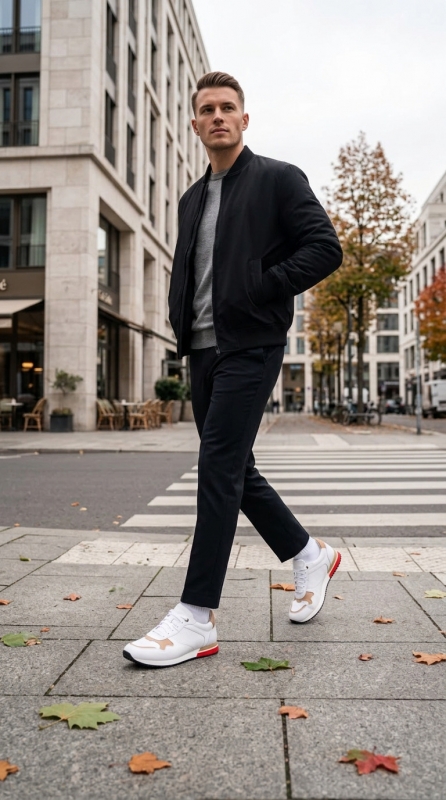Sneakers (Кросівки) М білий шкіра D-3295S White Conhpol