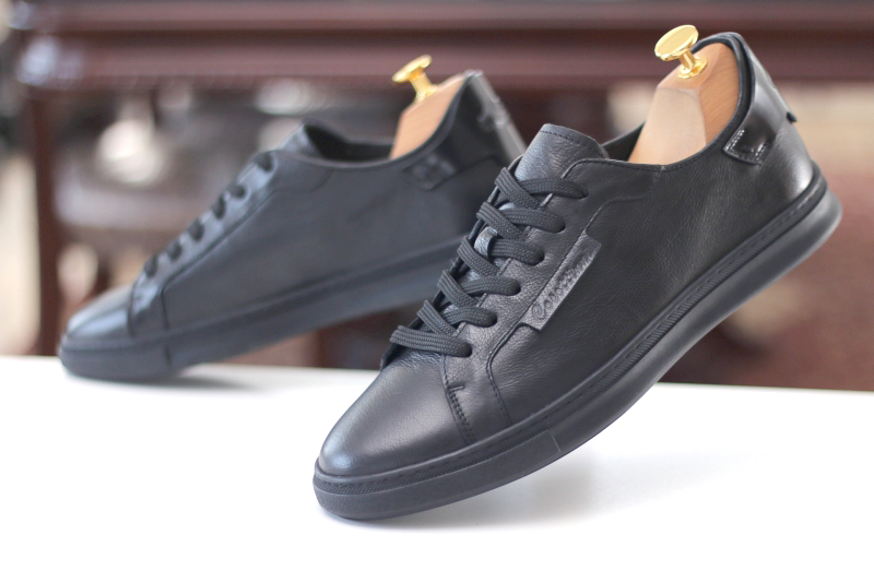 SPORTS SHOES ( КРОСІВКИ)  М чорний шкіра 2277AN-0207 Black Cosottinni