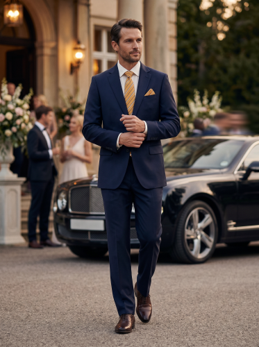 Чоловічий одяг Класичні костюми CLASSIC М т.синій 80% WOOL, 20% VISCOSE 655 ROMASTER