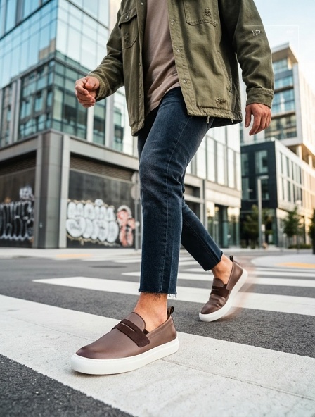 Loafers (Лофери) М беж шкіра 3302S Beige Conhpol