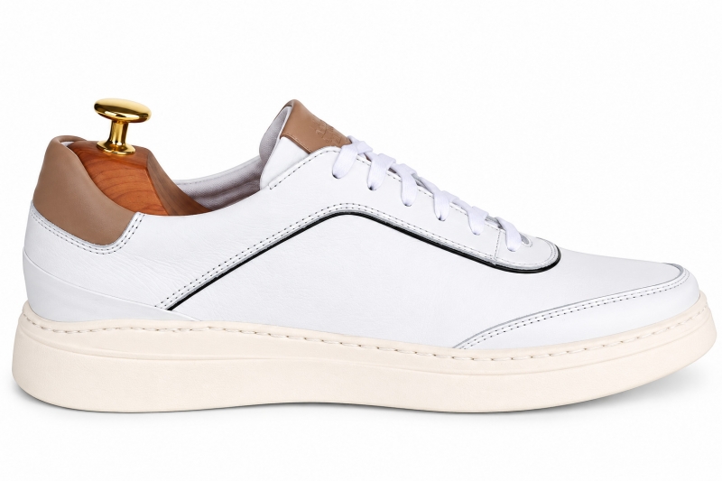 Sneakers (Кросівки) М білий шкіра D-2915S White Conhpol