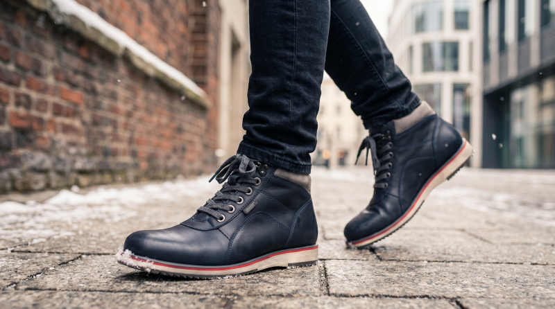 Winter boots (Черевики) М синій шкіра 3072034 -Ш KADAR KADAR 