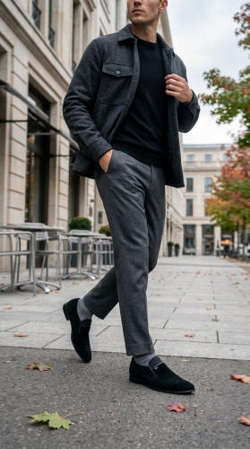 Slippers (Сліпери) М чорний замша D828N-825-18 BLACK Cosottinni 39(р)