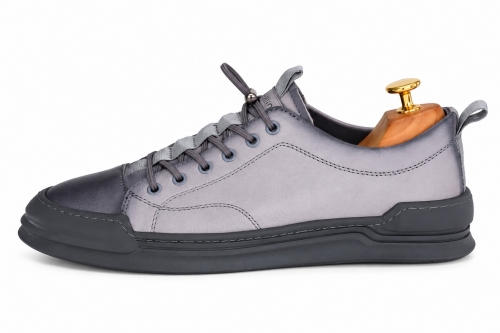 Sports shoes (Спортивне) М сірий шкіра FD8967N-J27 Cosottinni 40(р)