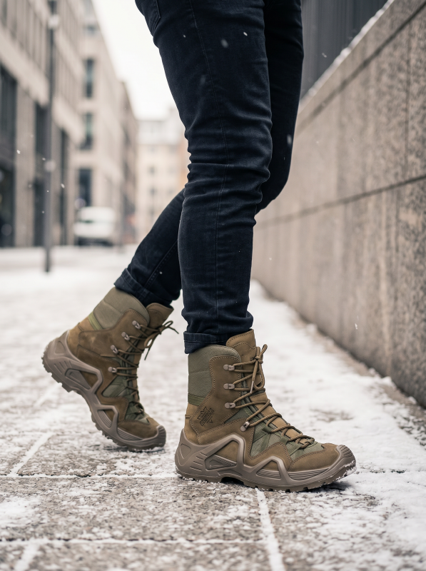 Tactical shoes (Тактичне взуття) водовідштовхувальний матеріал М Хаки шкіра 1490 NH Scooter