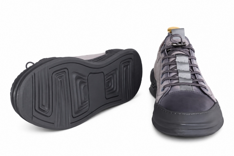 Sports shoes (Спортивне) М сірий шкіра FD8967N-J27 Cosottinni 40(р)