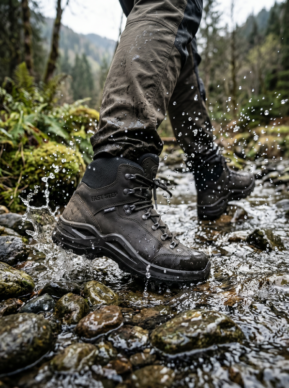 Tactical shoes (Тактичне взуття) водовідштовхувальний матеріал М чорнй шкіра A1219 SM 117 Fasr Step