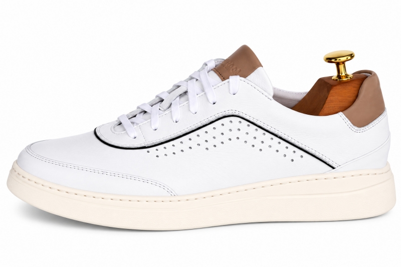 Sneakers (Кросівки) М білий шкіра D-2915S White Conhpol