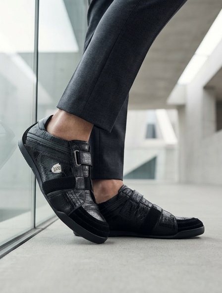 Sneakers (Кросівки) чорний шкіра AB68-4-1E2D Cosottinni