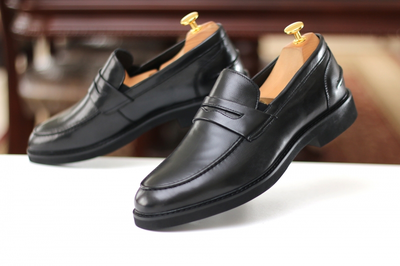 Loafers (Лофери) М чорний шкіра D993N-89-1 Black Cosottinni