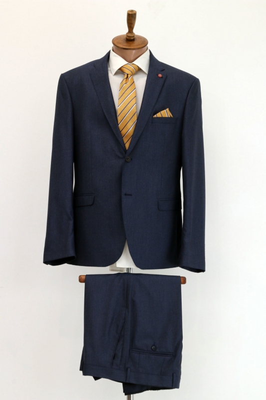 Чоловічий одяг Класичні костюми SLIM М синій 65 % POLY , 35% VISKON 1432 BLUE ZI.GANALI