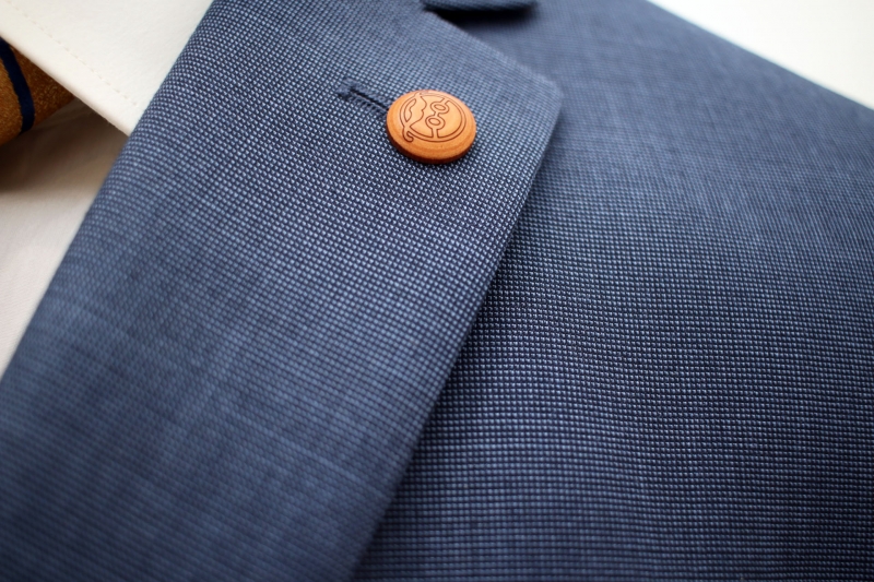 Чоловічий одяг Класичні костюми SLIM FIT М сіро-синій 80% WOOL, 20% VISCOSE 330 ROMASTER
