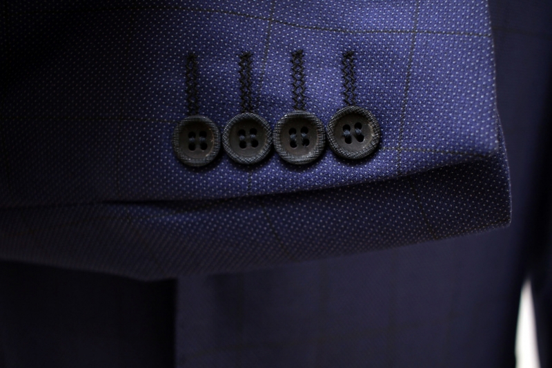 Чоловічий одяг Класичні костюми SLIM М синій 65 % POLY , 35% VISKON 1436 blue ZI.GANALI
