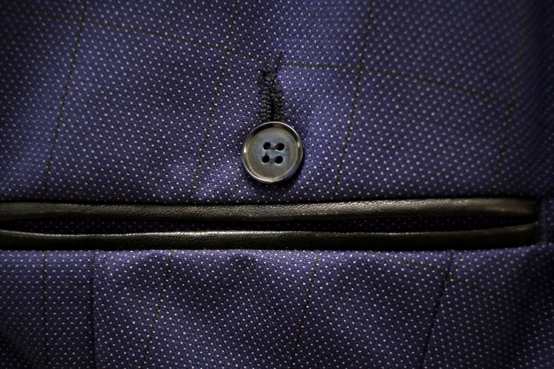 Чоловічий одяг Класичні костюми SLIM М синій 65 % POLY , 35% VISKON 1436 blue ZI.GANALI