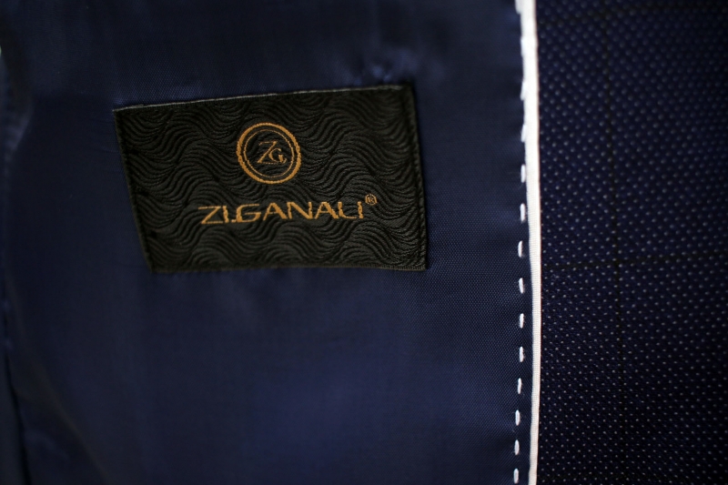 Чоловічий одяг Класичні костюми SLIM М синій 65 % POLY , 35% VISKON 1436 blue ZI.GANALI