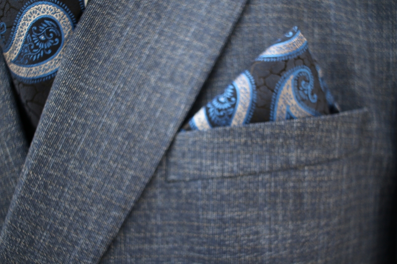 Чоловічий одяг Класичні костюми SLIM FIT М синій 80% WOOL, 20% VISCOSE K 010 BLUE AMONCE