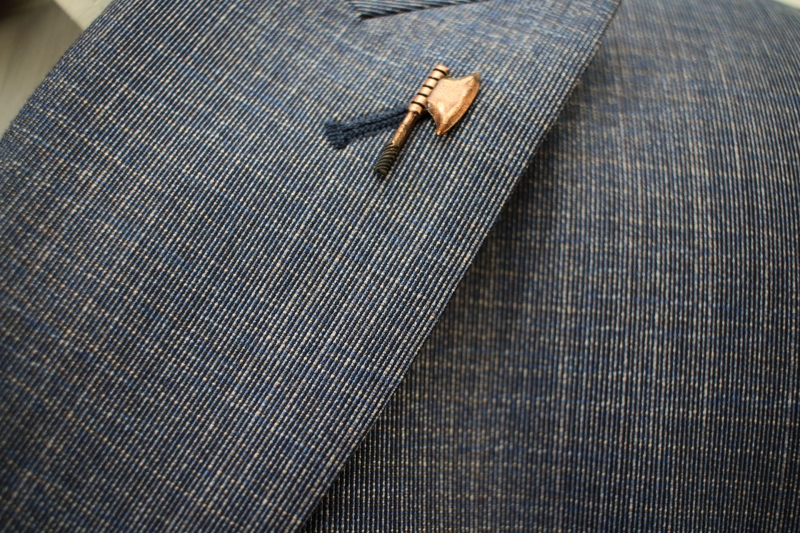 Чоловічий одяг Класичні костюми SLIM FIT М сіро-синій 80% WOOL, 20% VISCOSE K 010 GREY AMONCE