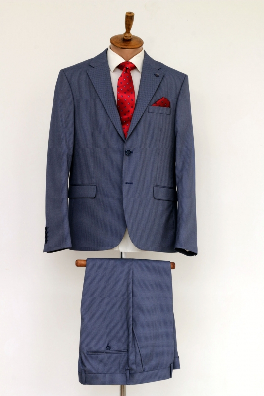 Чоловічий одяг Класичні костюми SLIM М сірий 65 % POLY , 35% VISKON E33 Grey ZI.GANALI