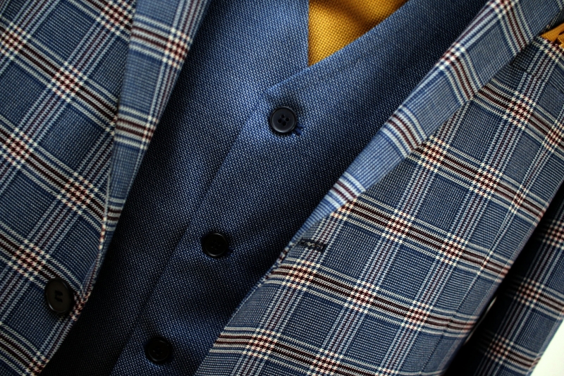Чоловічий одяг Класичні костюми SLIM FIT М синій 80% WOOL, 20% VISCOSE 276 ROMASTER