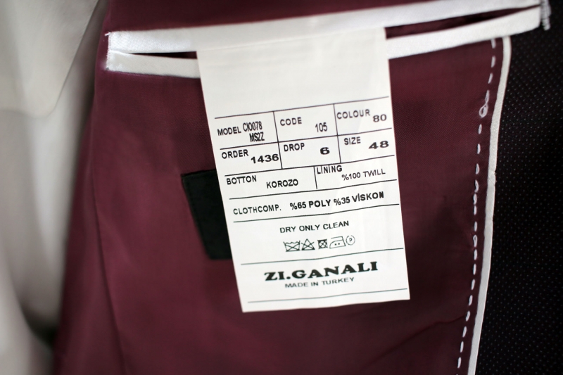Чоловічий одяг Класичні костюми SLIM М БОРДО 65 % POLY , 35% VISKON 1436 bordo ZI.GANALI