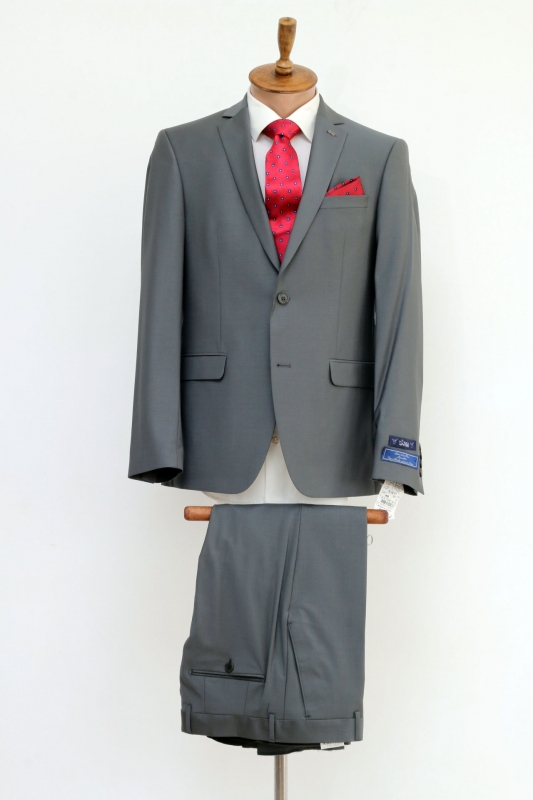 Чоловічий одяг Класичні костюми SLIM FIT М бірюзовий 86% WOOL, 10% POLYAMID, 4% LUCRA YUNSA 386-45 AMONCE