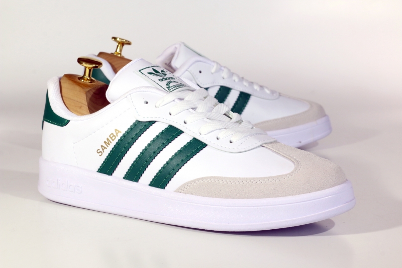SNEAKERS ( КРОСІВКИ ) SAMBA М білий экошкіра\замш EG 4958 