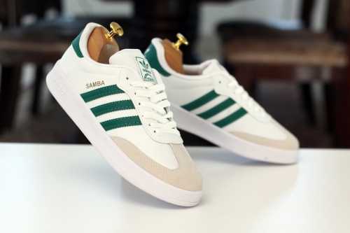 SNEAKERS ( КРОСІВКИ ) SAMBA М білий экошкіра\замш EG 4958 