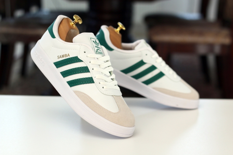 SNEAKERS ( КРОСІВКИ ) SAMBA М білий экошкіра\замш EG 4958 