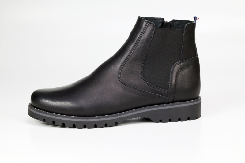 Winter boots (Черевики) натуральне хутро М чорний шкіра 962 black RIKO