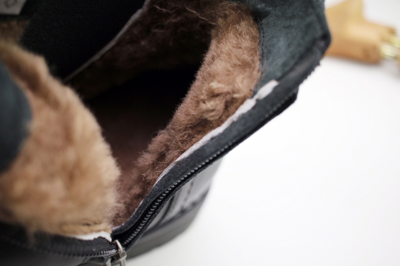 Winter boots (Черевики) натуральне хутро М чорний шкіра 962 black RIKO