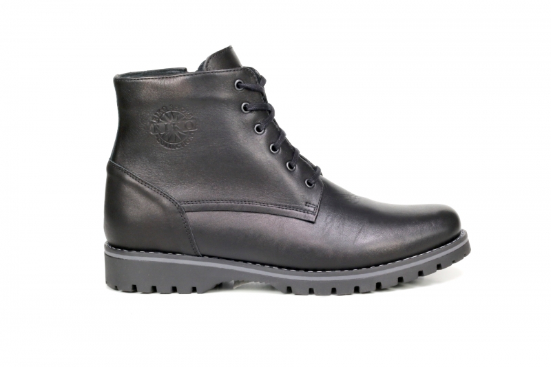 Winter boots (Черевики)  М чорний шкіра 867 black RIKO