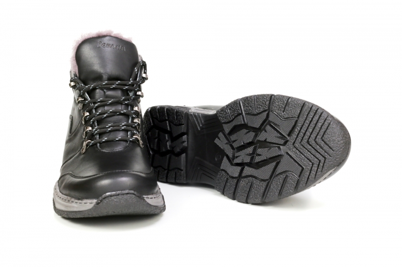 Winter boots (Черевики)  М  чорний шкіра 016-459 bllack IGUANA