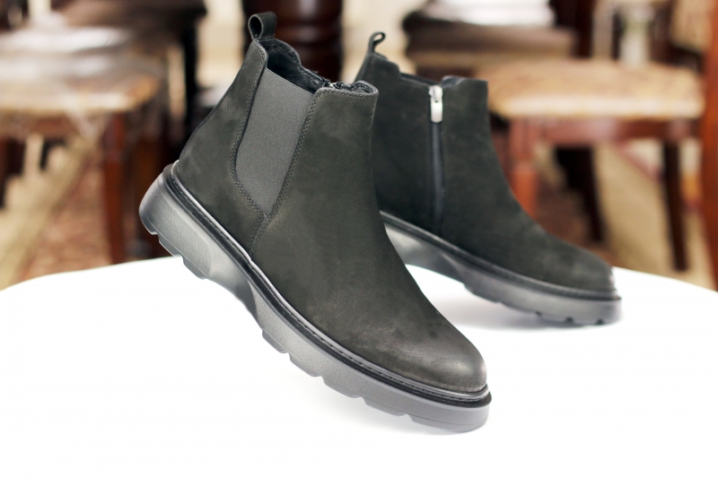 Winter boots (Черевики) байка М чорний нубук 2046-F Stingray