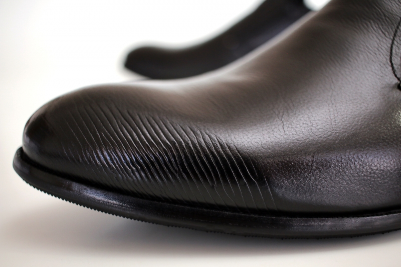 Slippers (Сліпери) М чорний шкіра D01N-829-1 BLACK Cosottinni