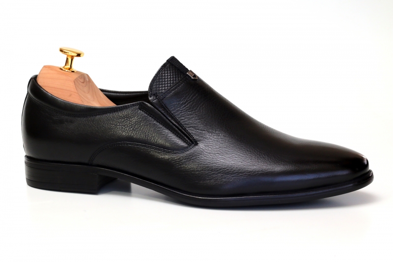 Slippers (Сліпери) М чорний шкіра D9928N-845-1 BLACK Cosottinni