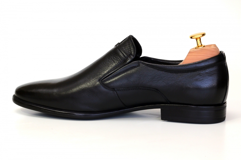 Slippers (Сліпери) М чорний шкіра D9928N-845-1 BLACK Cosottinni