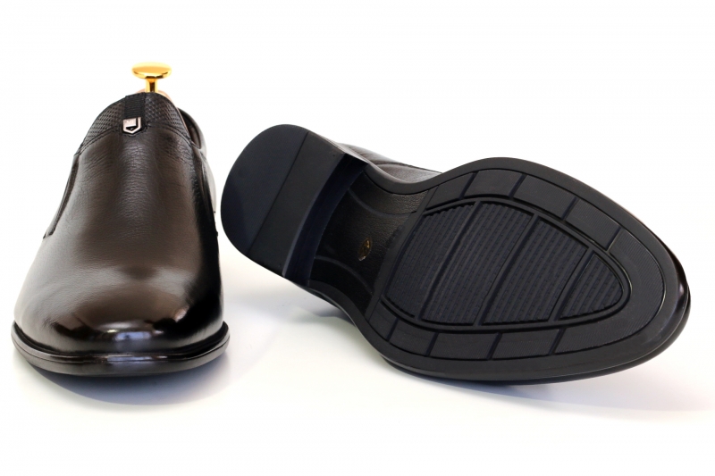 Slippers (Сліпери) М чорний шкіра D9928N-845-1 BLACK Cosottinni