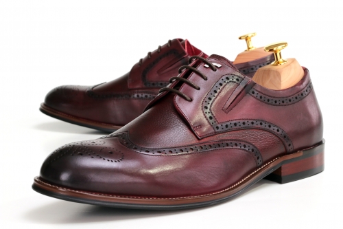 Brogue ( Брогі ) М бордо шкіра D9206N-11-344 Cosottinni