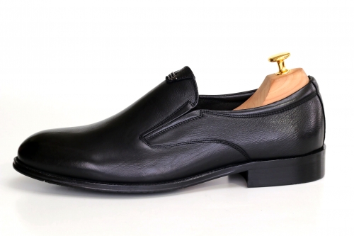 Slippers (Сліпери) М чорний шкіра D969N-115-1 BLACK Cosottinni 
