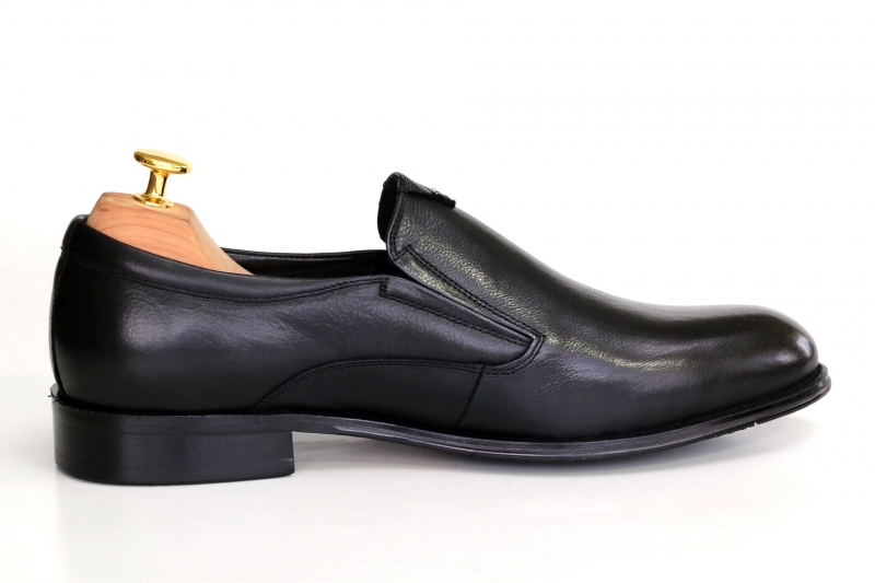 Slippers (Сліпери) М чорний шкіра D969N-115-1 BLACK Cosottinni 