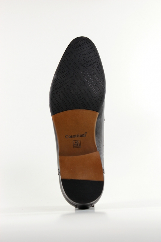 Slippers (Сліпери) М чорний шкіра 1471-08-B152 black Cosottinni 42(р)